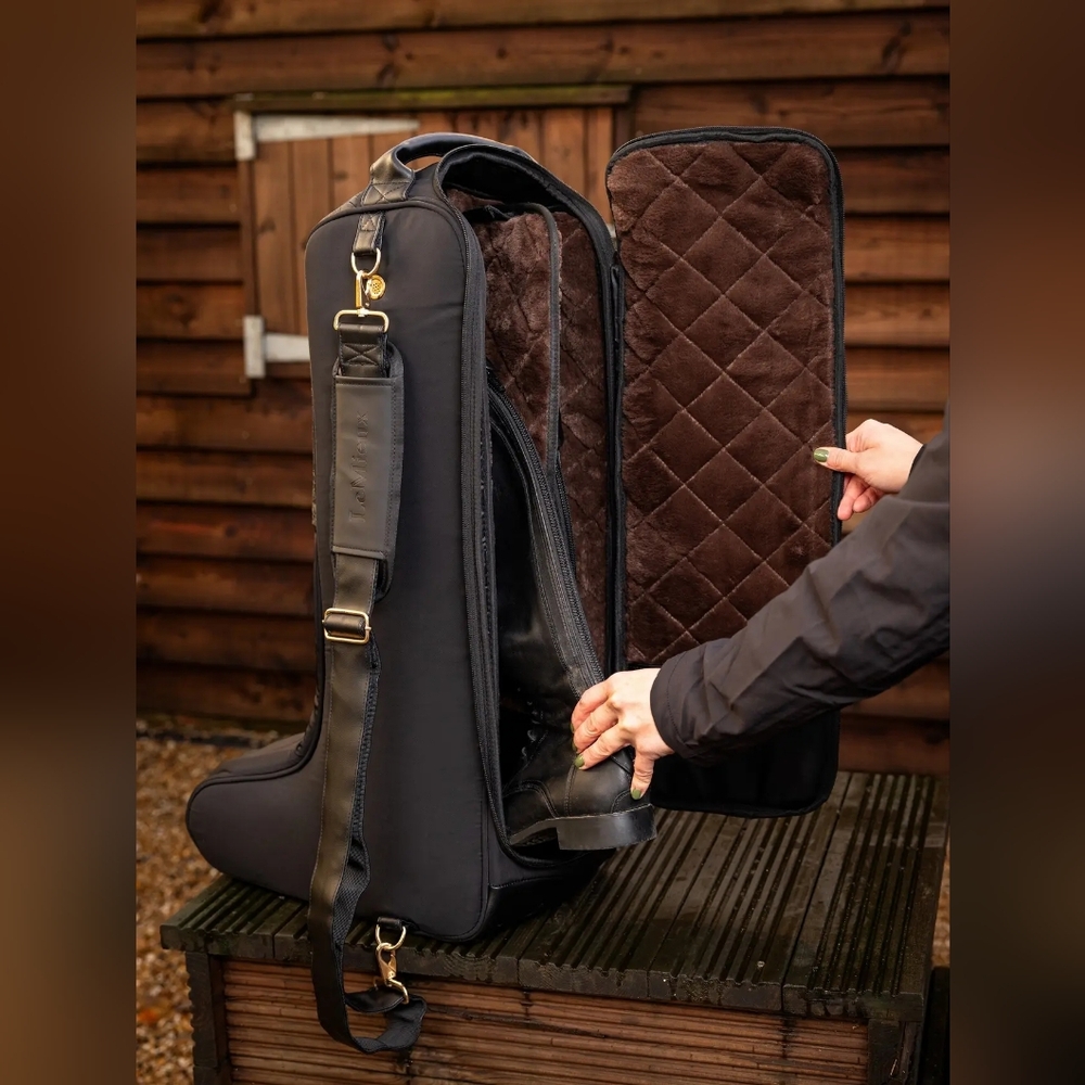 Lemieux Luxe Black Boot Bag